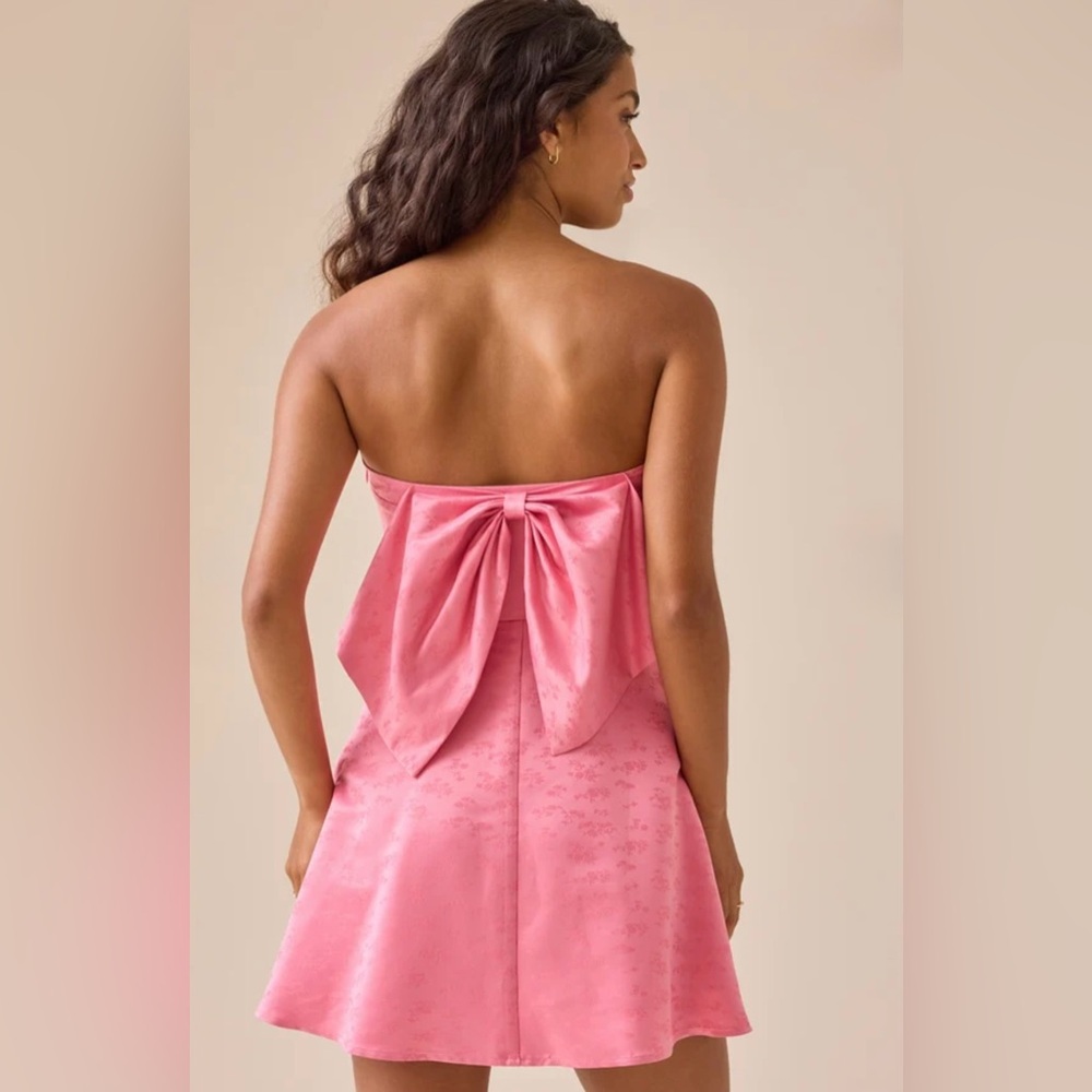 Altar'd State Pink Strapless Dress